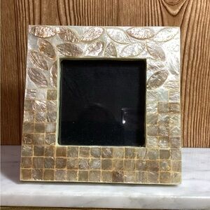 Capiz Shell Photo Frame holds a 4”x 4” photo 7” Frame